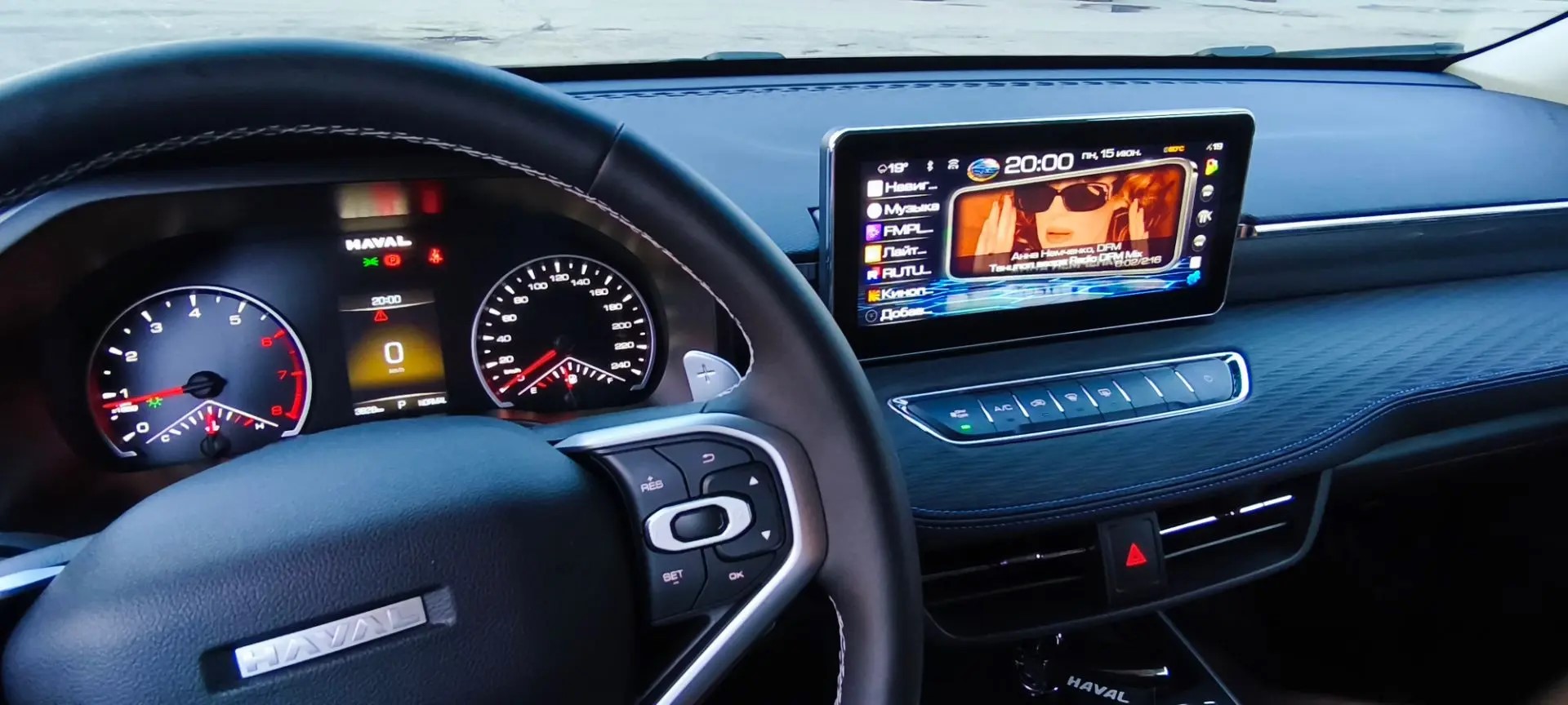 Haval Jolion установка приложений, активация dts, динамический линий и штатного голосового